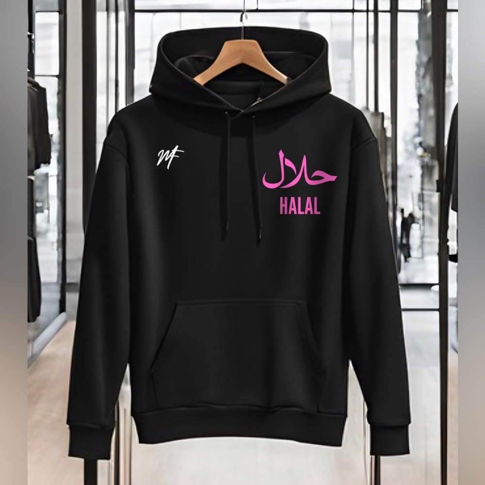 Black and pink Master Fashion halal hoodie